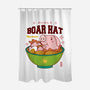 Boar Hat Ramen-none polyester shower curtain-Logozaste
