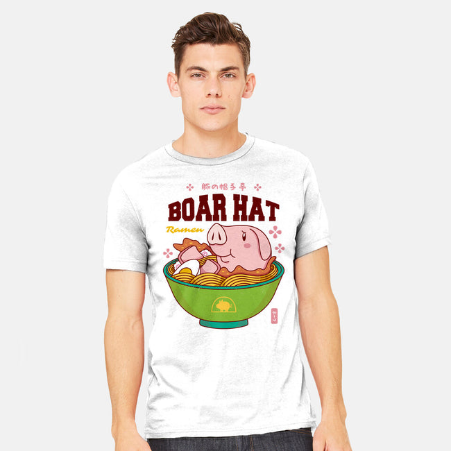Boar Hat Ramen-mens heavyweight tee-Logozaste