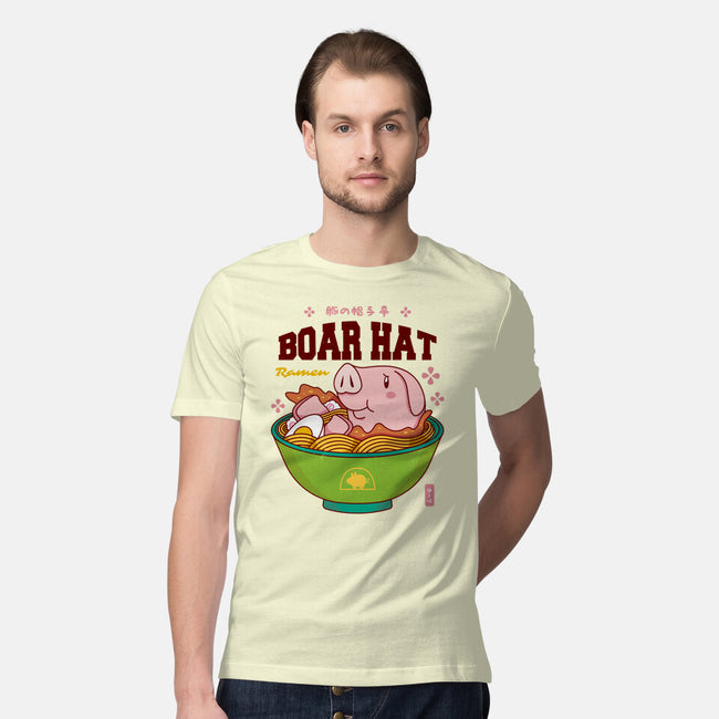 Boar Hat Ramen-mens premium tee-Logozaste