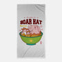Boar Hat Ramen-none beach towel-Logozaste