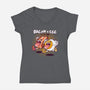Breakfast Buds-womens v-neck tee-mankeeboi