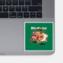 Breakfast Buds-none glossy sticker-mankeeboi
