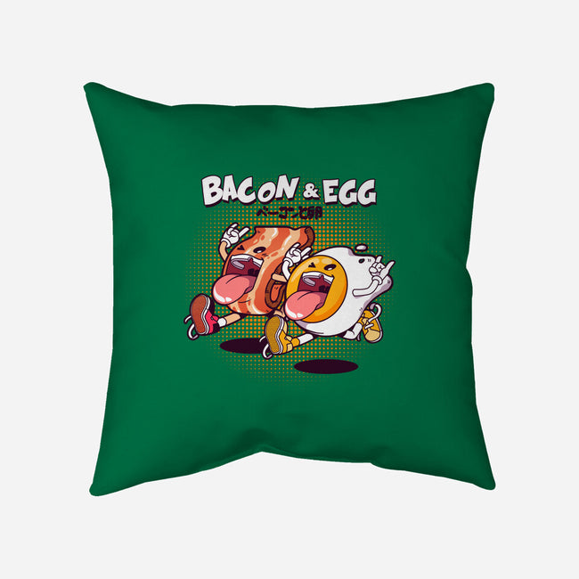 Breakfast Buds-none removable cover w insert throw pillow-mankeeboi