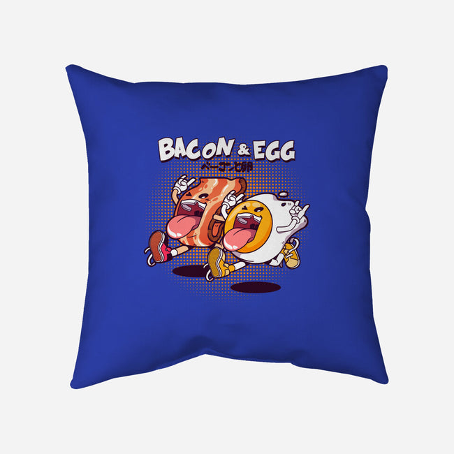 Breakfast Buds-none removable cover w insert throw pillow-mankeeboi