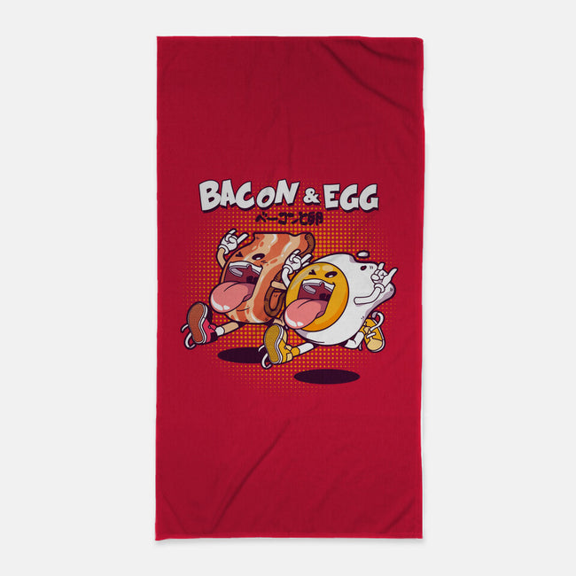 Breakfast Buds-none beach towel-mankeeboi