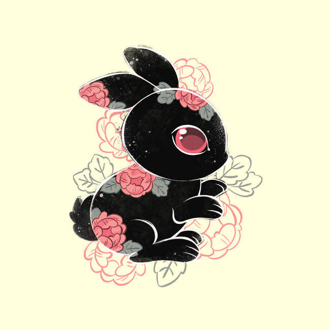 Ink Flower Rabbit-none stretched canvas-ricolaa