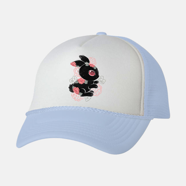 Ink Flower Rabbit-unisex trucker hat-ricolaa