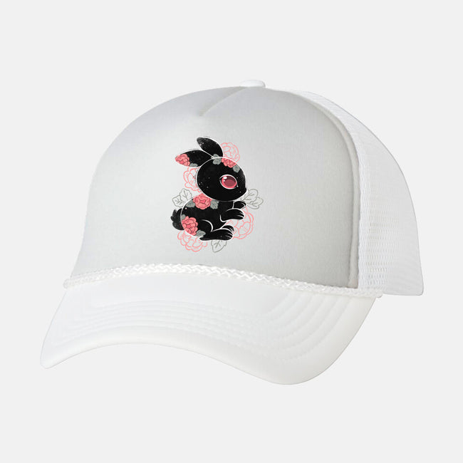 Ink Flower Rabbit-unisex trucker hat-ricolaa