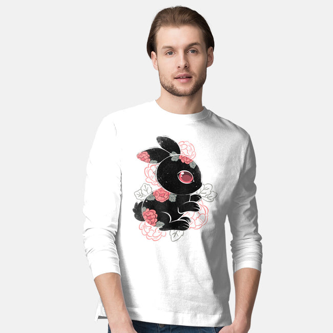 Ink Flower Rabbit-mens long sleeved tee-ricolaa