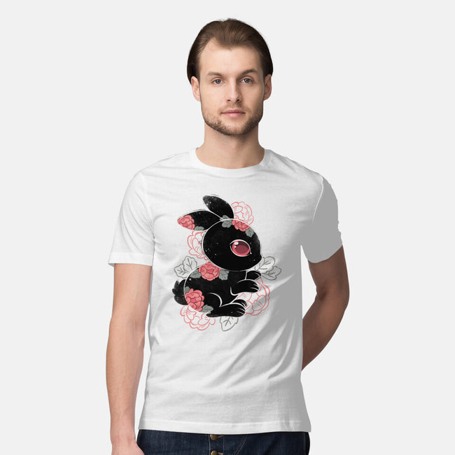 Ink Flower Rabbit-mens premium tee-ricolaa