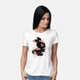 Ink Flower Rabbit-womens basic tee-ricolaa