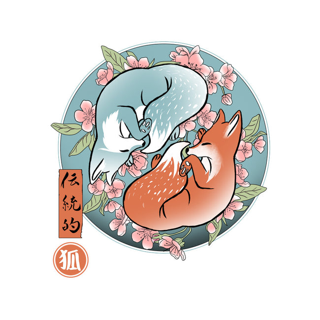 Traditional Fox-none glossy sticker-IKILO