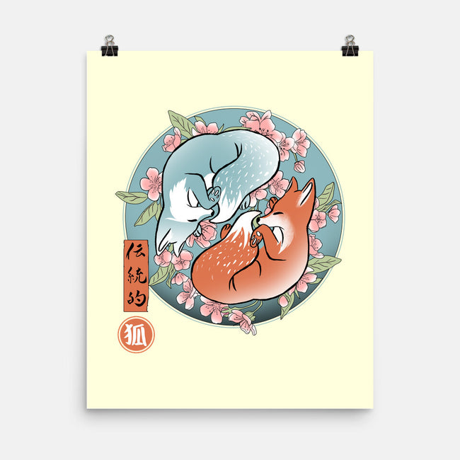 Traditional Fox-none matte poster-IKILO