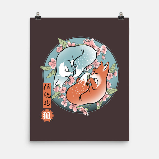 Traditional Fox-none matte poster-IKILO
