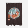 Traditional Fox-none polyester shower curtain-IKILO
