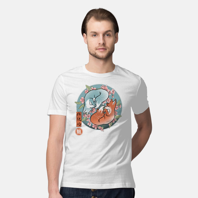 Traditional Fox-mens premium tee-IKILO