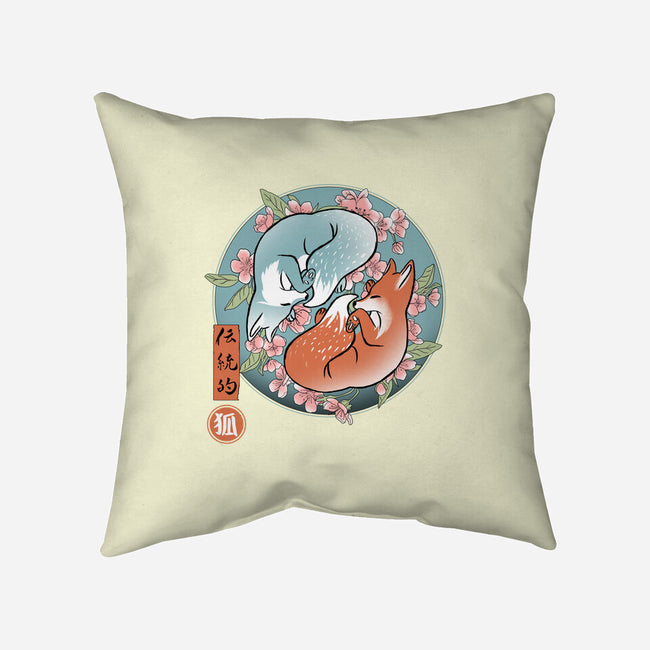 Traditional Fox-none removable cover w insert throw pillow-IKILO