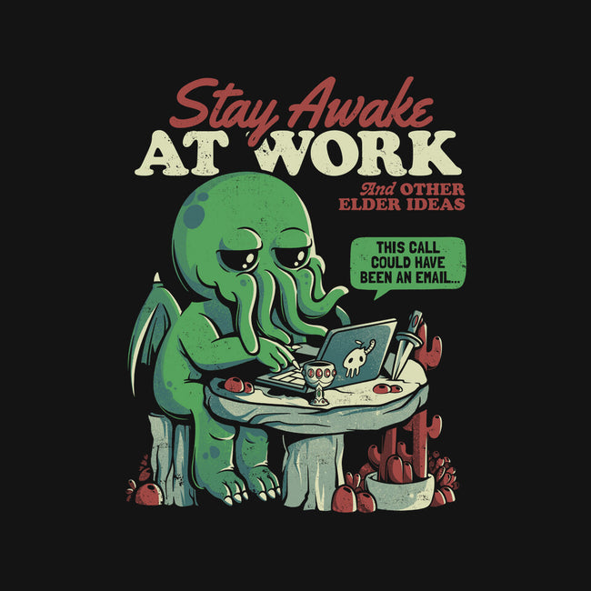 Stay Awake At Work-none adjustable tote bag-eduely
