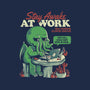 Stay Awake At Work-womens racerback tank-eduely