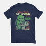 Stay Awake At Work-unisex basic tee-eduely