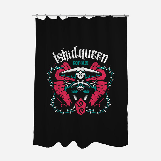Iskal Queen-none polyester shower curtain-Logozaste