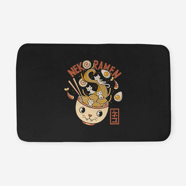 Ramen Cat Head-none memory foam bath mat-tobefonseca