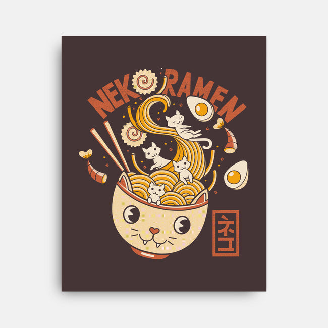 Ramen Cat Head-none stretched canvas-tobefonseca