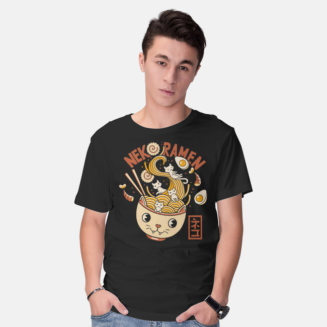 Ramen Cat Head-mens basic tee-tobefonseca