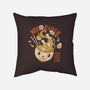 Ramen Cat Head-none removable cover throw pillow-tobefonseca