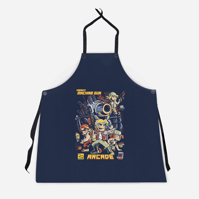 Heavy Machine Gun-unisex kitchen apron-Nihon Bunka