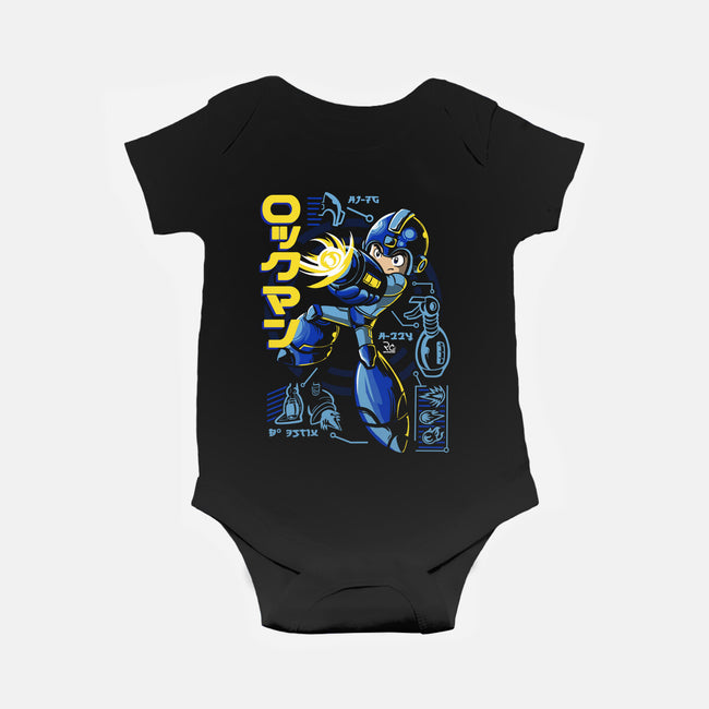 A Mega Robot-baby basic onesie-Nihon Bunka