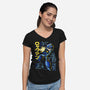 A Mega Robot-womens v-neck tee-Nihon Bunka