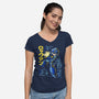 A Mega Robot-womens v-neck tee-Nihon Bunka