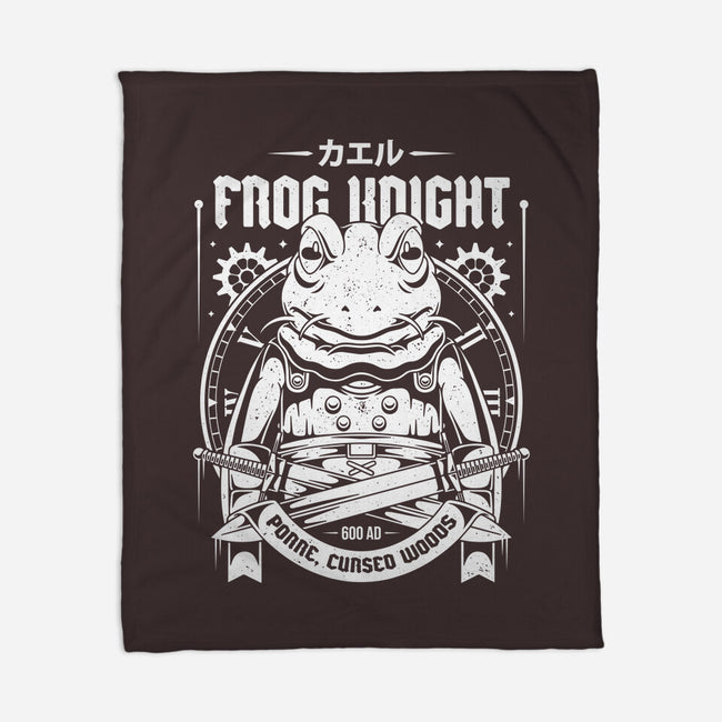 Frog Knight-none fleece blanket-Alundrart