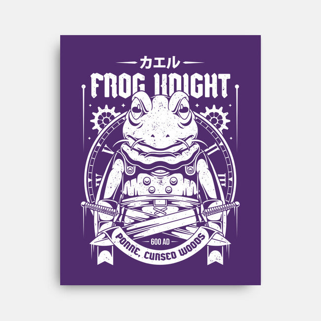 Frog Knight-none stretched canvas-Alundrart