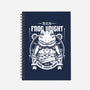 Frog Knight-none dot grid notebook-Alundrart