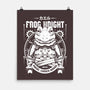 Frog Knight-none matte poster-Alundrart