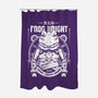 Frog Knight-none polyester shower curtain-Alundrart