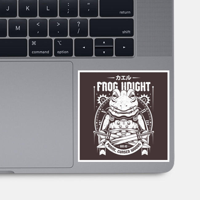 Frog Knight-none glossy sticker-Alundrart