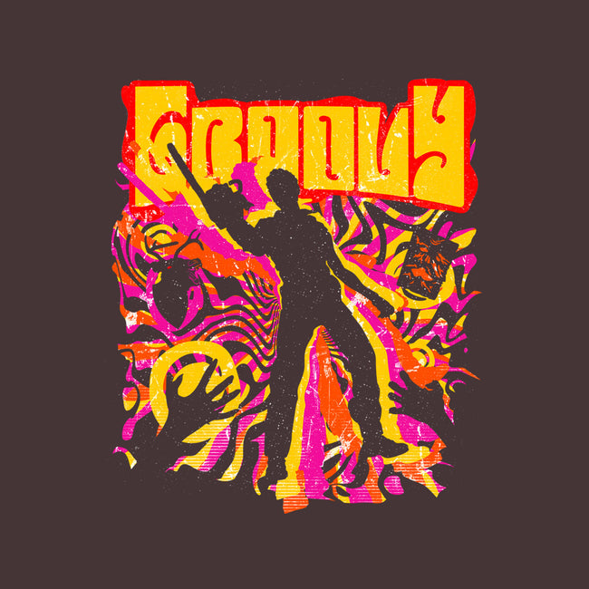 Stay Groovy Stay Evil-none removable cover w insert throw pillow-rocketman_art