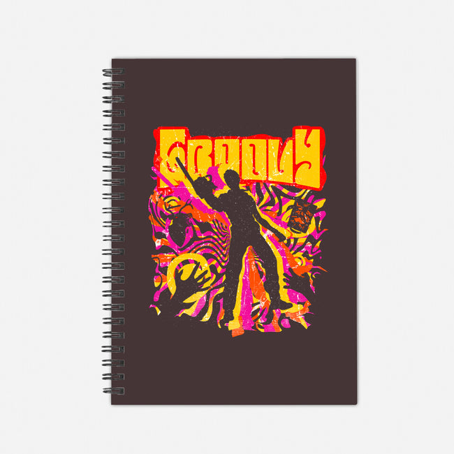 Stay Groovy Stay Evil-none dot grid notebook-rocketman_art