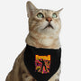 Stay Groovy Stay Evil-cat adjustable pet collar-rocketman_art