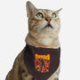 Stay Groovy Stay Evil-cat adjustable pet collar-rocketman_art