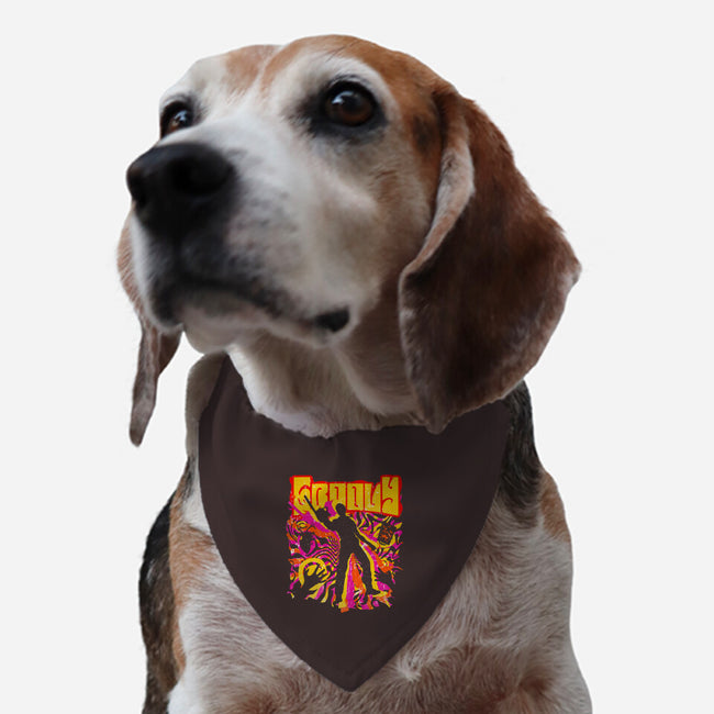 Stay Groovy Stay Evil-dog adjustable pet collar-rocketman_art