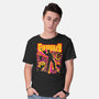 Stay Groovy Stay Evil-mens basic tee-rocketman_art