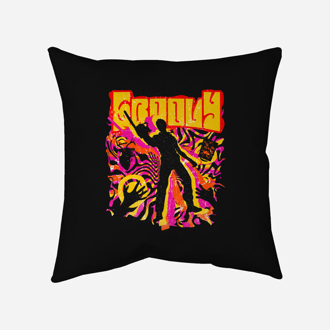Stay Groovy Stay Evil-none removable cover w insert throw pillow-rocketman_art