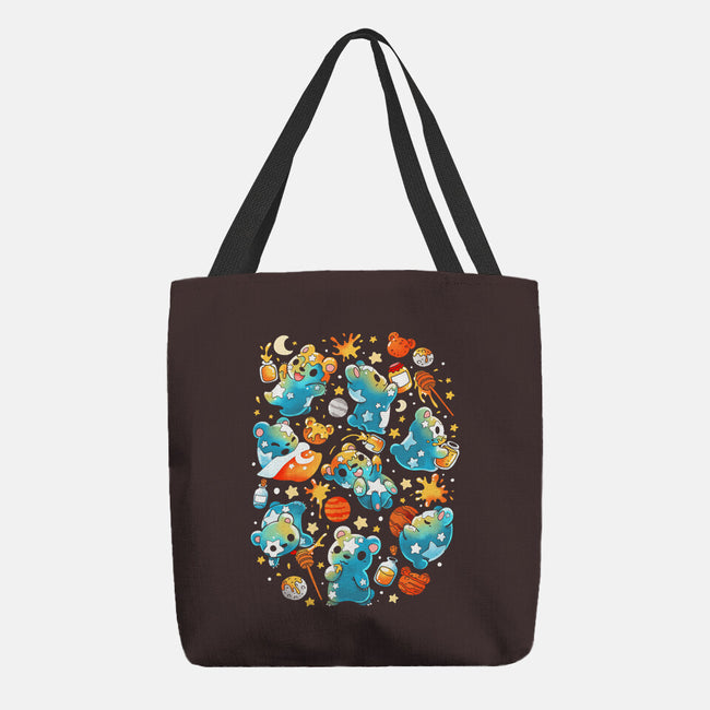 Bear Stars-none basic tote bag-Vallina84