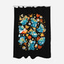 Bear Stars-none polyester shower curtain-Vallina84