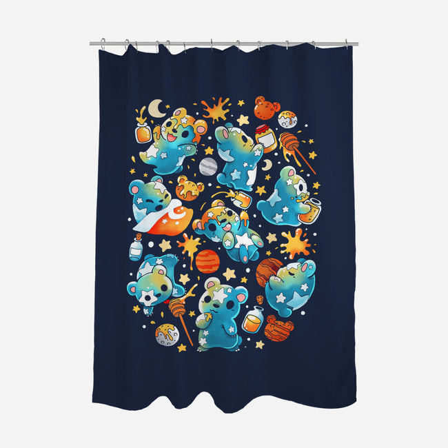 Bear Stars-none polyester shower curtain-Vallina84