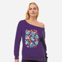 Bear Stars-womens off shoulder sweatshirt-Vallina84